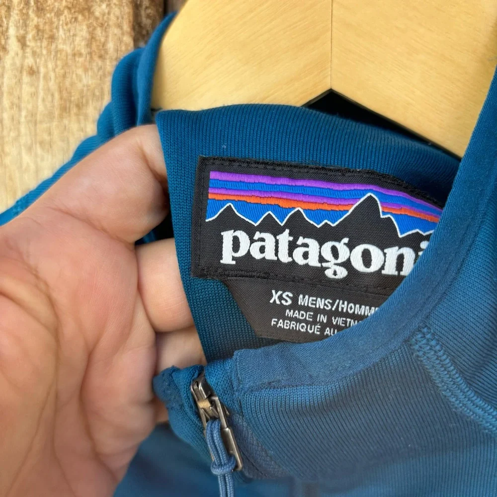 Patagonia Crosstrek 1/2-Zip Pullover, Mock Neck Men’s XS Blue - Picture 3 of 10